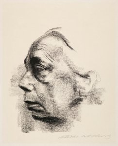 Selbstporträt im Profil von Käthe Kollwitz