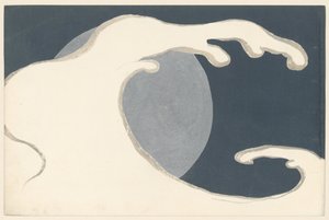 Große Welle, 1909 (Holzschnitt)