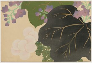 Blumen von Hundert Welten: Chrysantheme und Paulownia von Kamisaka Sekka