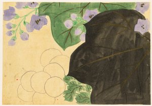 Blumen von hundert Welten (Momoyogusa): Chrysantheme und Paulownia (Kikukiri) von Kamisaka Sekka