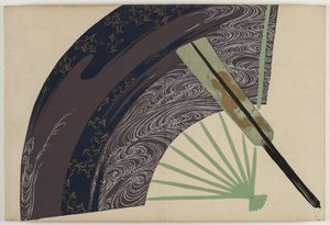 Blumen von hundert Welten (Momoyogusa): Faltfächer von Kamisaka Sekka