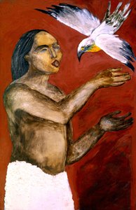 Schamane und Geistervogel