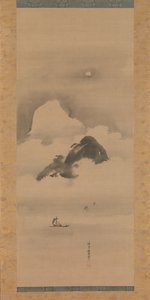 Landschaft im Mondlicht, nach 1662 von Kanō Tan’yū