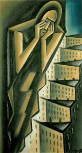 Frau über der Stadt, ca. 1917-1920