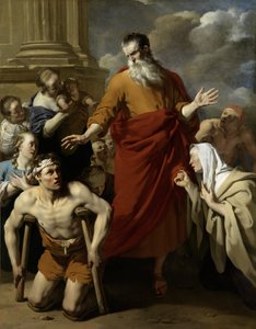St. Paulus heilt den Gelähmten in Lystra von Karel Du Jardin