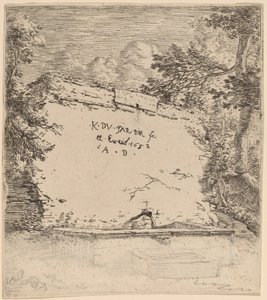 Titelseite mit Brunnen von Karel Dujardin
