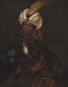 Ein Mann mit Turban und Rüstung