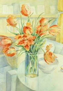 Künstlertulpen im Wohnzimmer von Karen Armitage