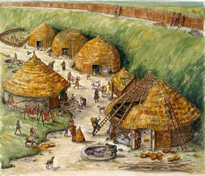 Danebury Hill Fort, Hampshire, 2. Jahrhundert v. Chr.