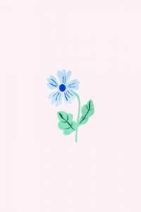 Zarte Blaue Blume