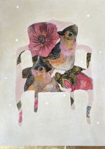 Shabby Chic Florale Vögel