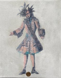 Verspielte Figur mit Blätterkrone