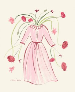 Blühendes Rosa Kleid von Karin Lauria