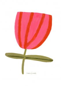 Moderne rosa Blume