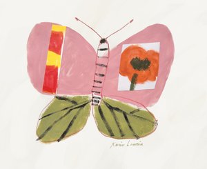 Rosa Schmetterlingsmohn