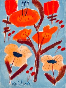 Lebendiges florales Abstrakt