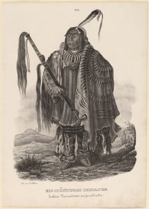 Ein Monitari-Indianer