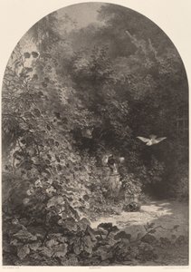 Ein Garteneck von Karl Bodmer