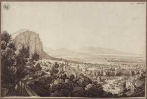 Ansicht des Tals von Partinico in Sizilien von Karl Friedrich Schinkel