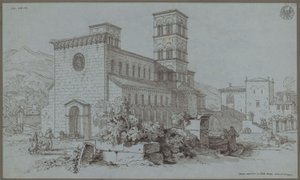 Die Kirche Santa Maria del Popolo in Cittaducale von Karl Friedrich Schinkel