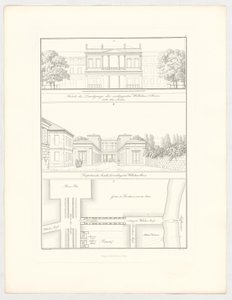 Die verlängerte Wilhelmsstraße, Blatt 19 der Folge "Sammlung architektonischer Entwürfe" von Karl Friedrich Schinkel