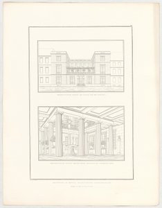 Entwurf zu einem städtischen Wohngebäude, Blatt 67 der Folge "Sammlung architektonischer Entwürfe" von Karl Friedrich Schinkel