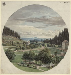 Promenade bei Marienbad von Karl Friedrich Schinkel