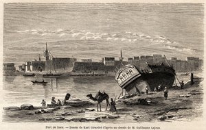 Der Hafen von Suez von Karl Girardet