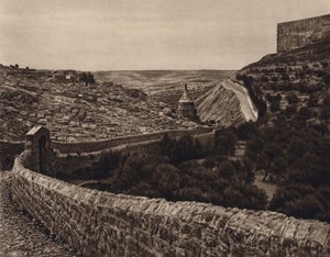 Jerusalem, Blick auf das Kidrontal von Karl Grober