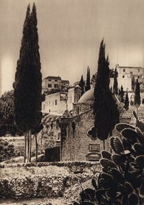 Nazareth, Verkündigungskirche (s/w Foto)