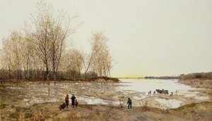 Überflutete Waldlandschaft, um 1875-80