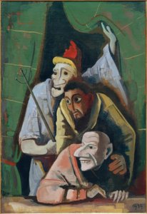 Böse Masken von Karl Hofer