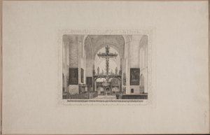 Innenansicht der Kathedrale in Lübeck von Karl Jensen