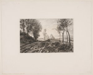 Landschaft mit Weg von Karl Jensen