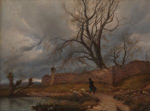 Wanderer im Sturm