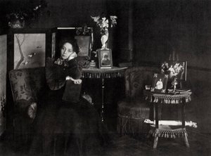Wera Fjodorowna Komissarschewskaja, russische Schauspielerin, ca. 1900 von Karl Karlovich Bulla