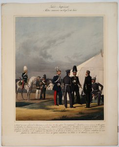 Pioniere, Invaliden und Gendarmen des kaiserlichen Gardekorps, 1867 von Karl Karlovich Piratsky