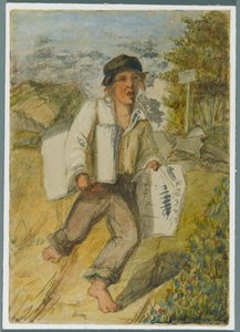 Zeitungsjunge, 1864 von Karl L.H. Mueller