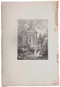 Der Liebestempel im Park des Schlosses Malmaison von Karl Loeillot Hartwig
