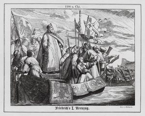 Der Heilige Römische Kaiser Friedrich I. auf dem Dritten Kreuzzug