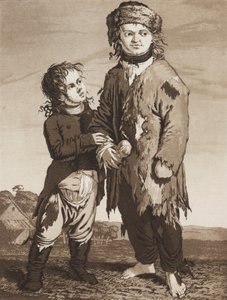 Die jungen Bettler, ca. 1800 von Karl Ludwig Bernhard Buchhorn