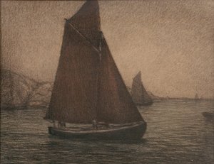 Netzfischerboote von Karl Nordström