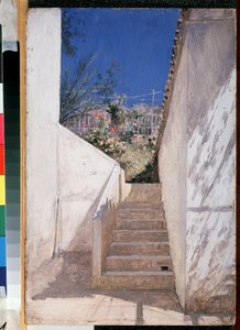 Die Treppe im Garten, Algerien von Karl Pavlovich Bryullov