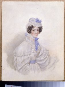 Porträt von Anna Borisovna Bakunina (1802-1835)