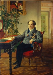 Porträt von Prinz Alexander Nikolajewitsch Golizyn von Karl Pavlovich Bryullov