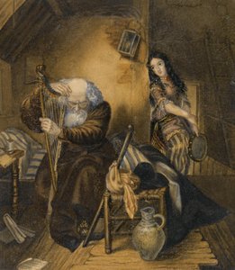 Illustration zum Roman Wilhelm Meisters Lehrjahre von Johann Wolfgang von Goethe