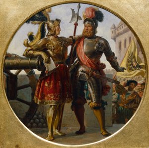 Kaiser Maximilian I. und Georg von Frundsberg von Karl von Blaas