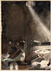 Fünf-Uhr-Tee in der Leichenhalle, 1935