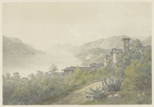 Blick aus dem Park von Bellagio am Comer See
