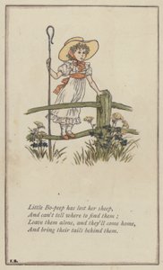 Kleine Bo-peep hat ihre Schafe verloren